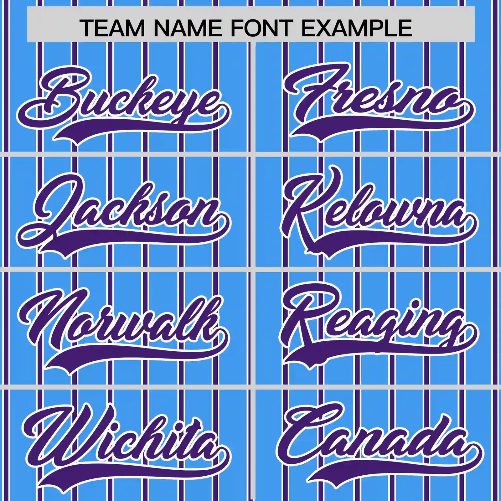 Custom Powder Blue White-Purple Pinstripe Pattern Design Performance T-Shirt