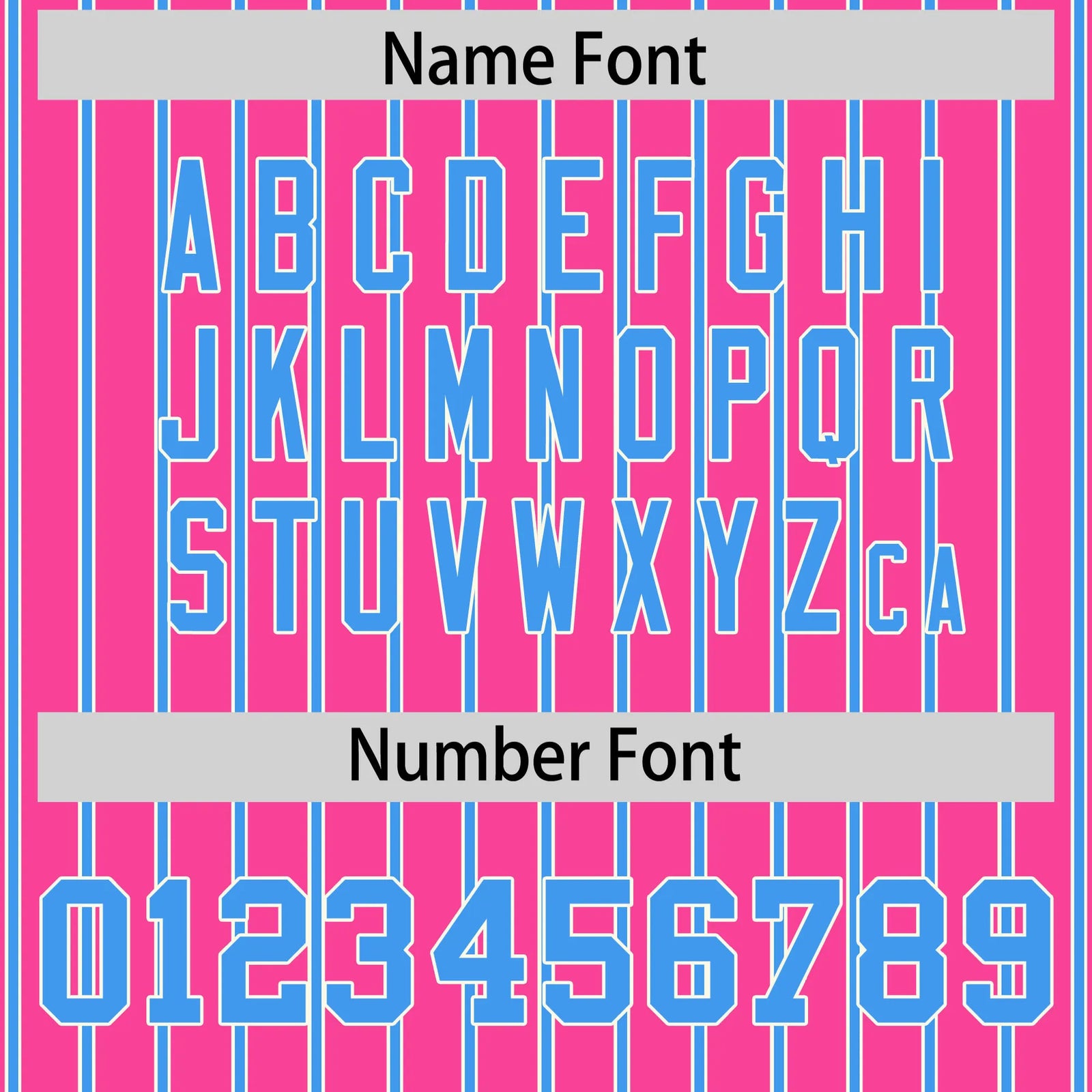 Custom Pink White-Powder Blue Pinstripe Pattern Design Performance T-Shirt