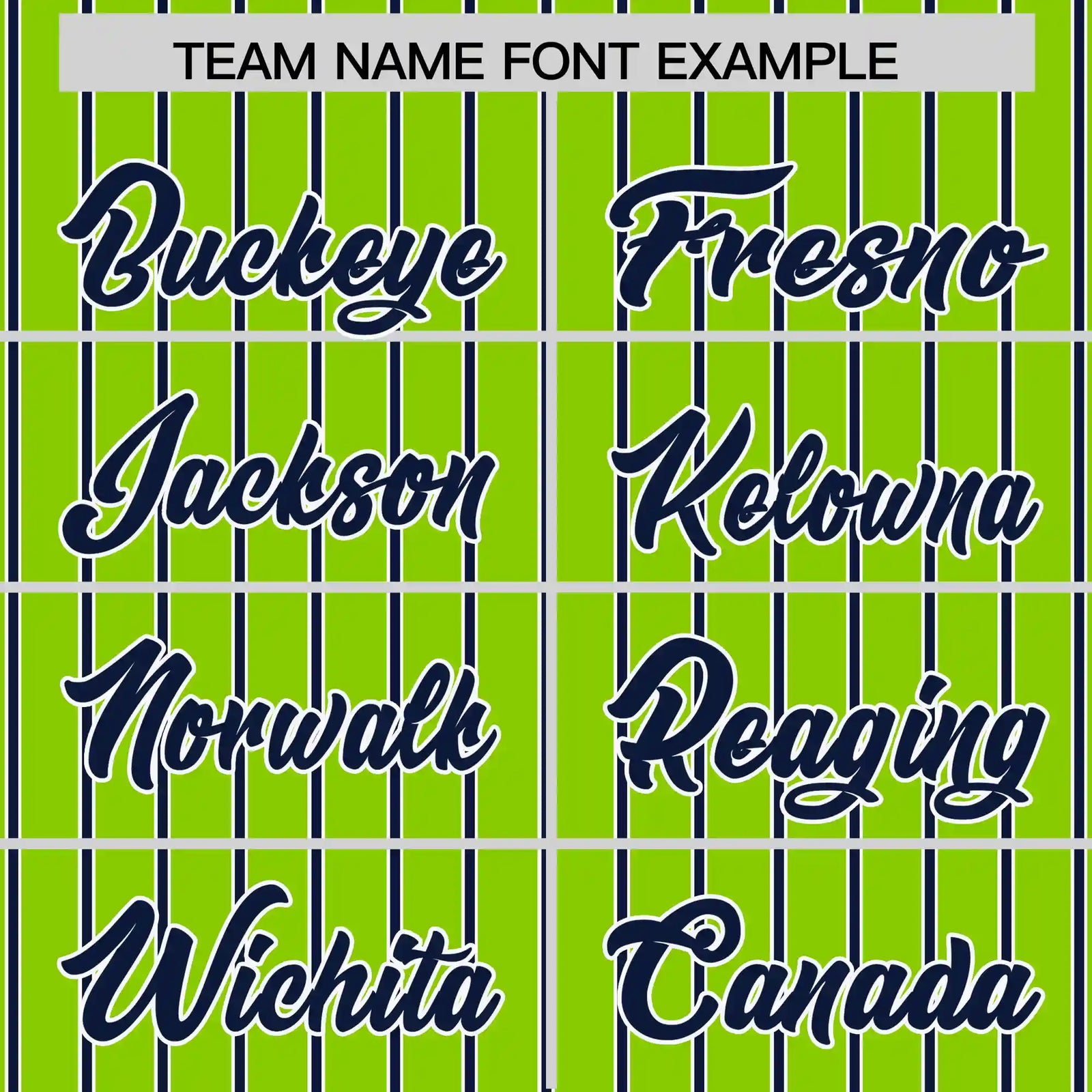 Custom Neon Green White-Navy Pinstripe Pattern Design Performance T-Shirt