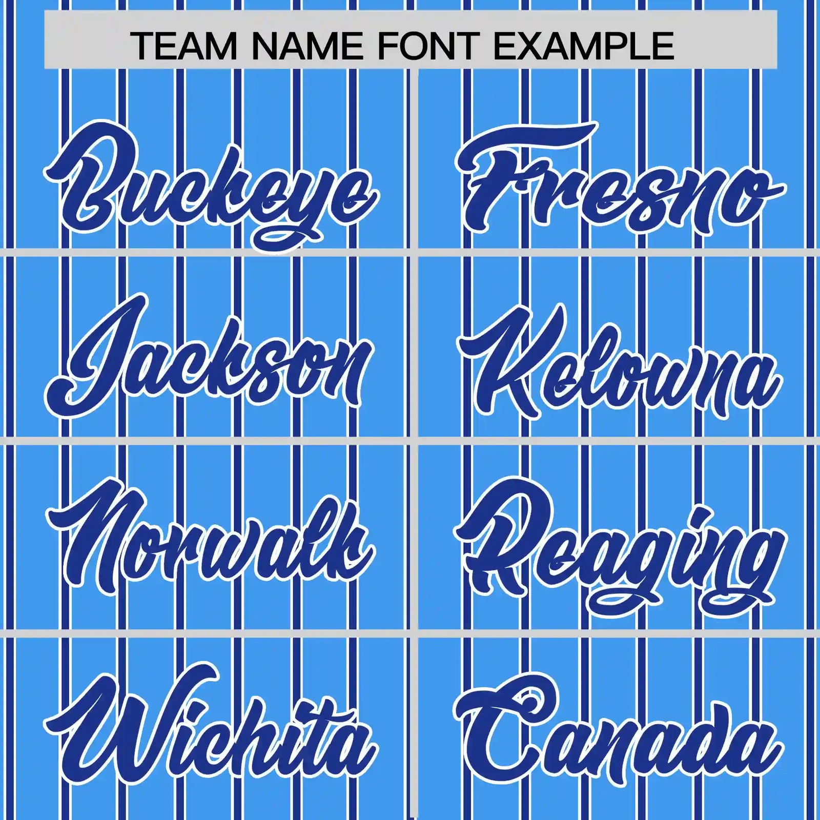 Custom Powder Blue White-Royal Blue Pinstripe Pattern Design Performance T-Shirt