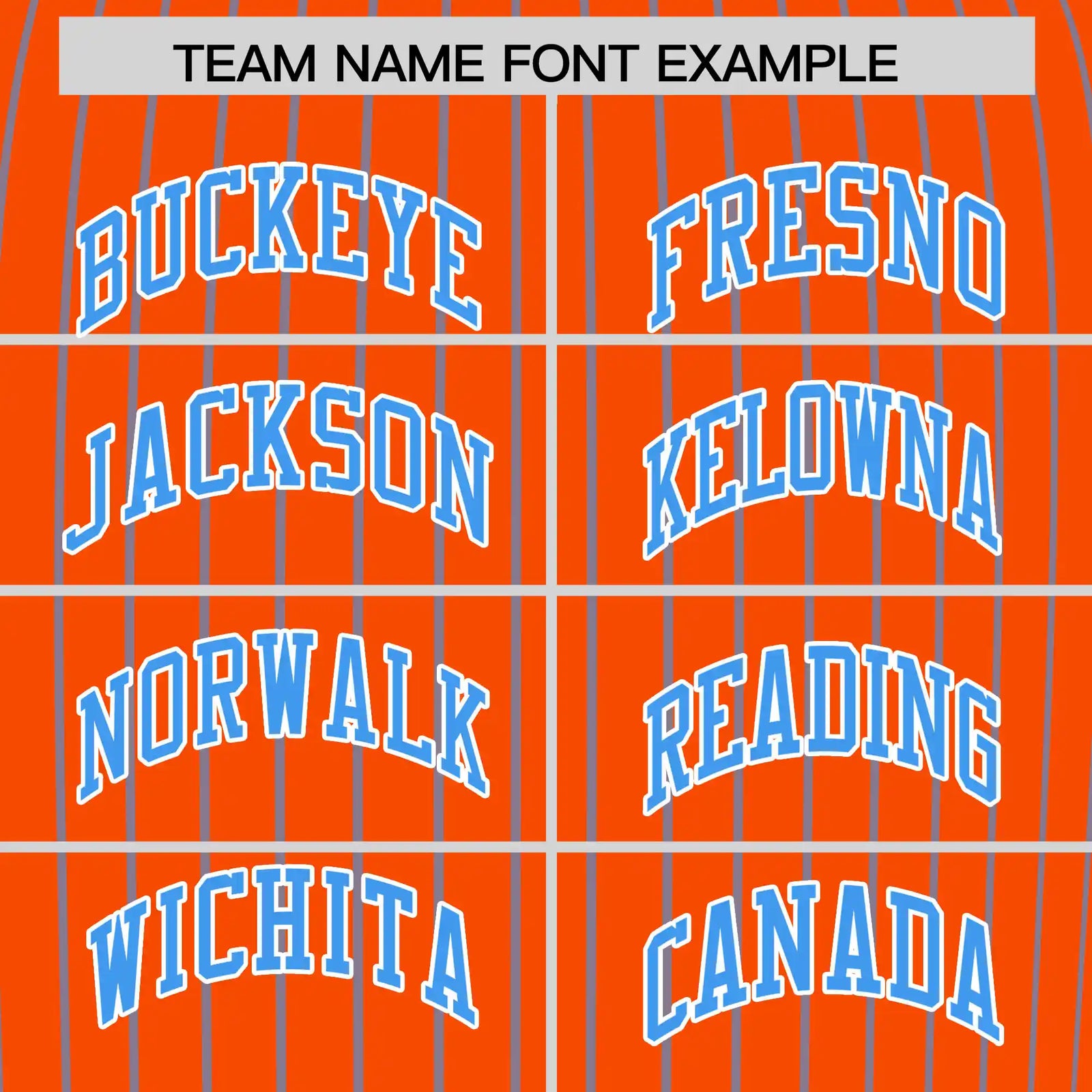 Custom Orange Powder Blue-Powder Blue Pinstripe Pattern Design Performance T-Shirt