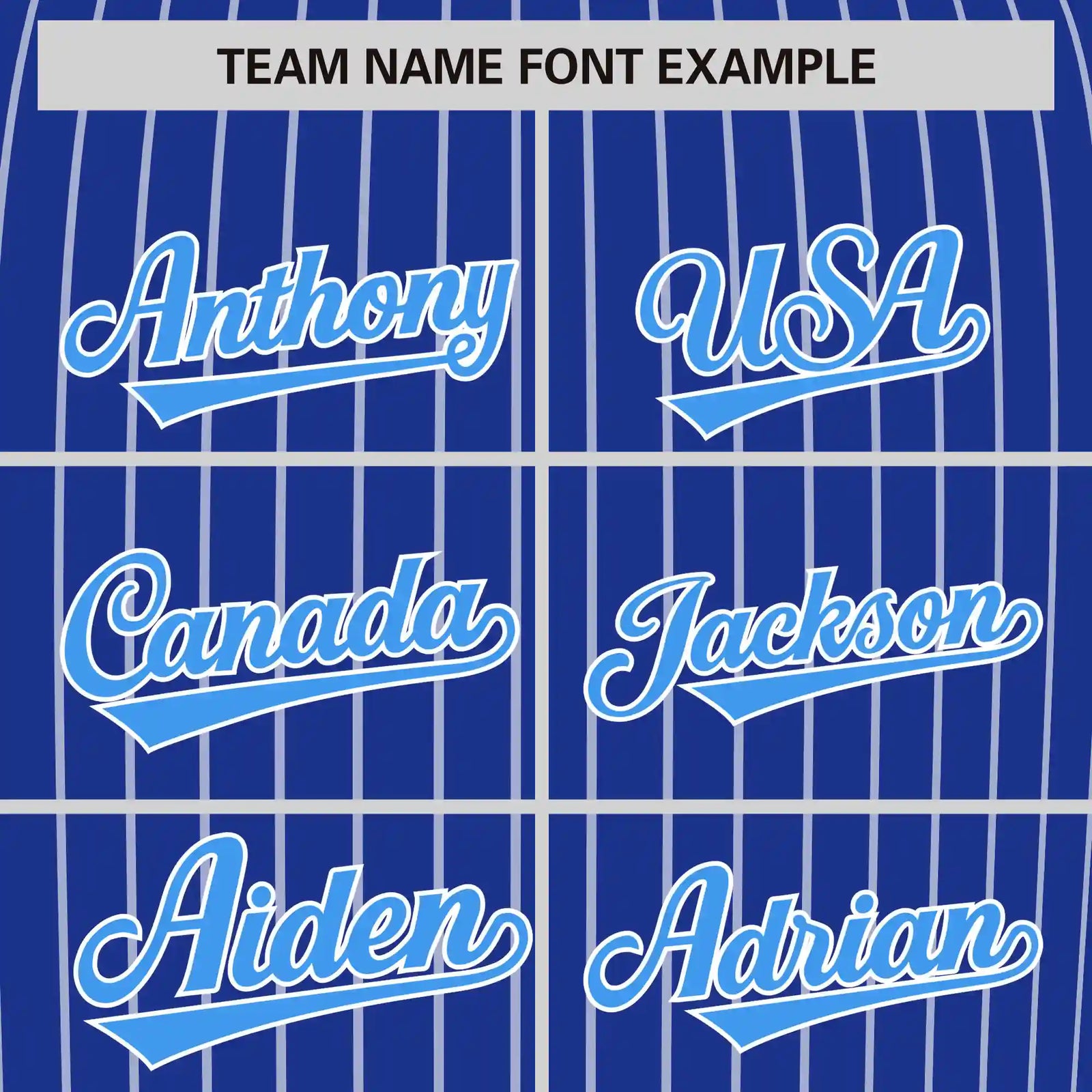 Custom Royal Blue White-Powder Blue Pinstripe Pattern Design Performance T-Shirt