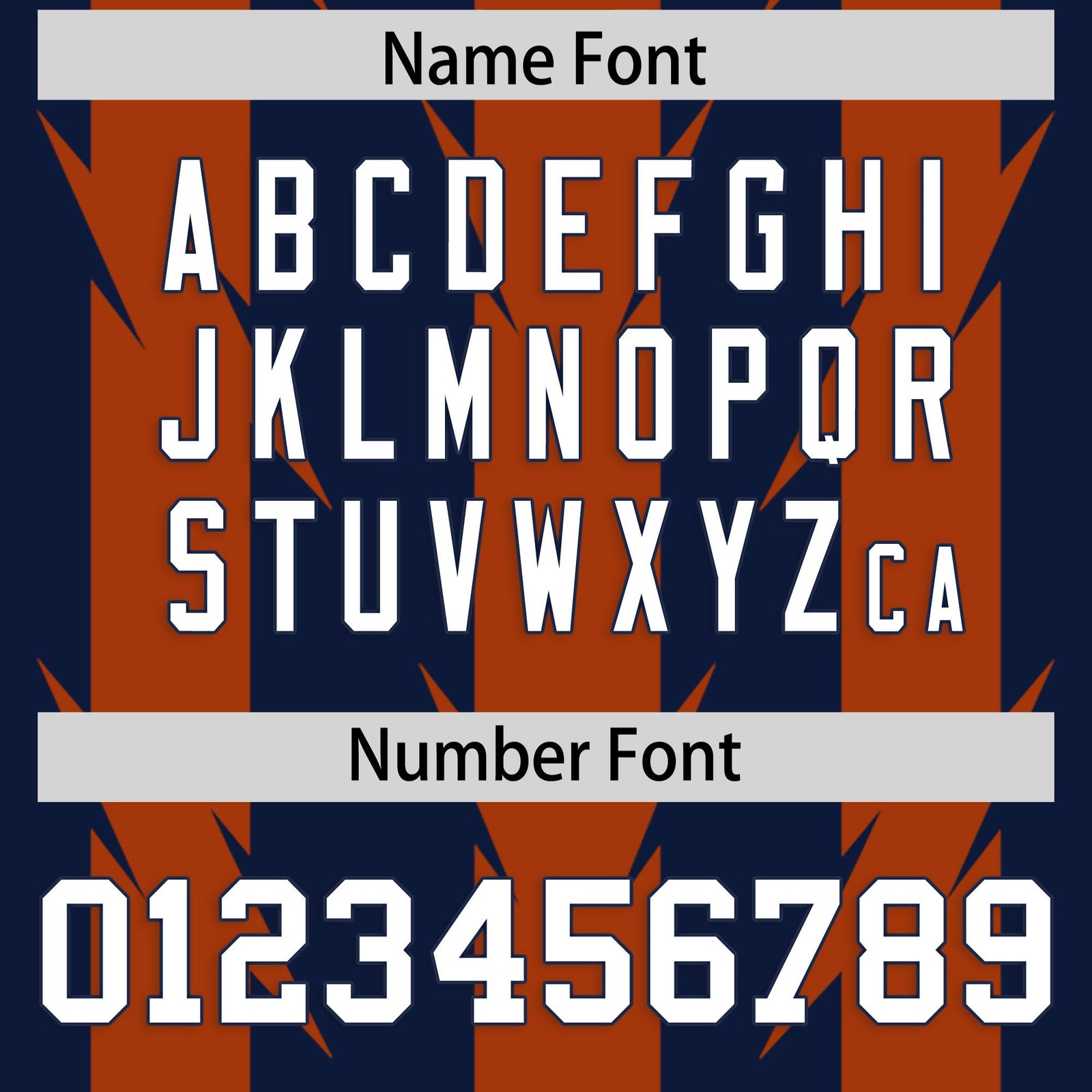 Custom Navy Texas Orange Personalized Razr Stripe Graffiti Pattern Flag Football Jersey