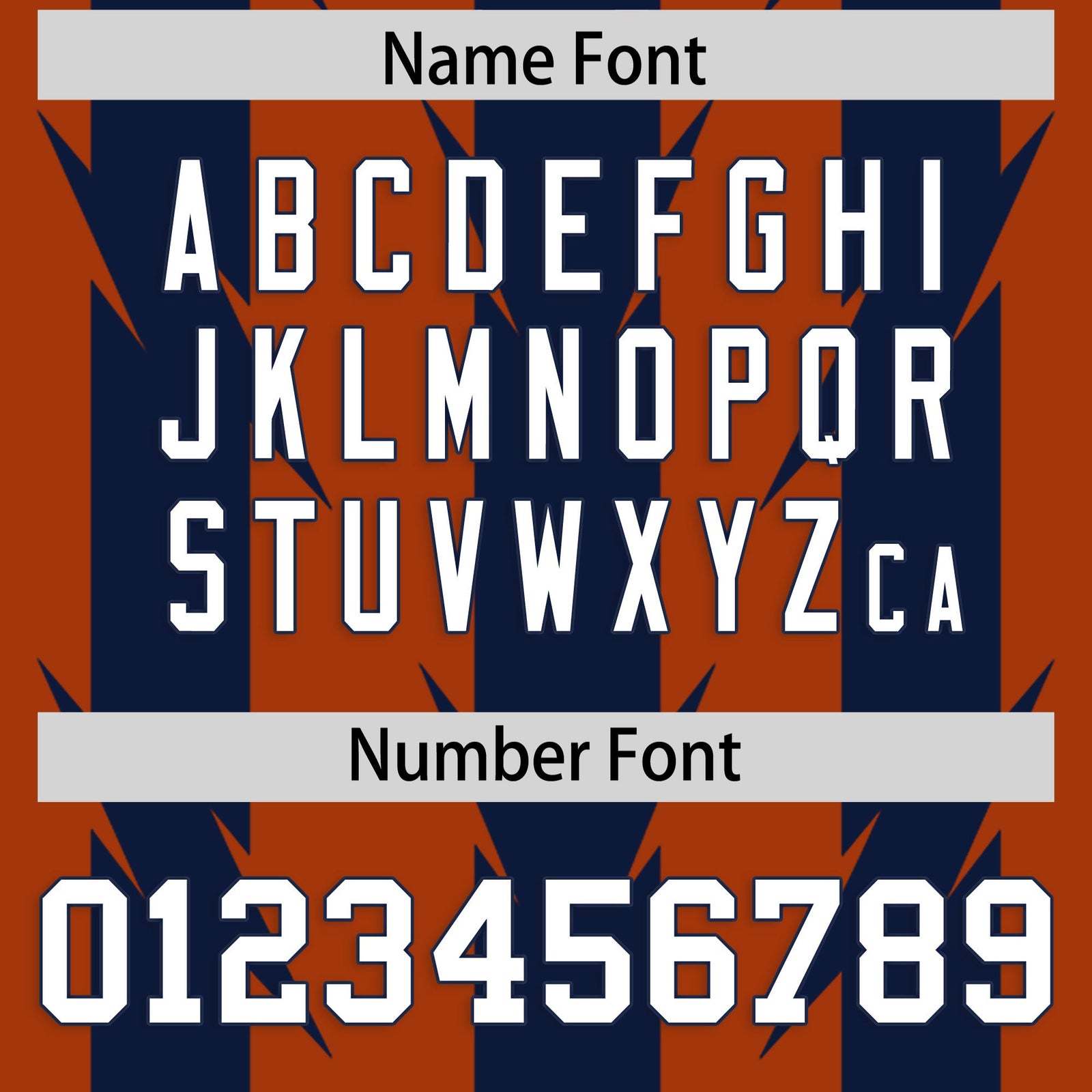 Custom Texas Orange Navy Personalized Razr Stripe Graffiti Pattern Flag Football Jersey