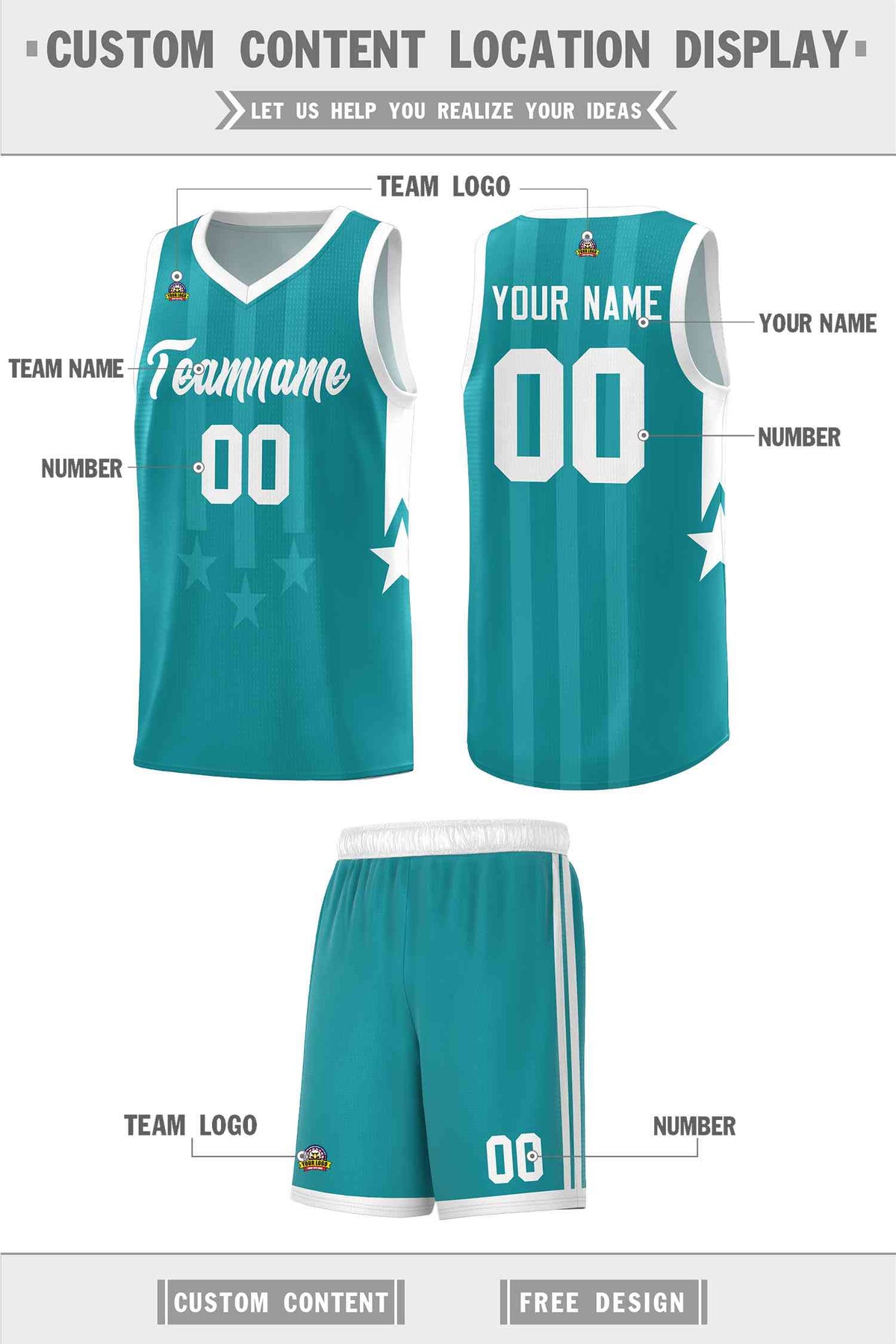 Custom Aqua White and White Gradient Star Graffiti Pattern Sports Uniform Basketball Jersey