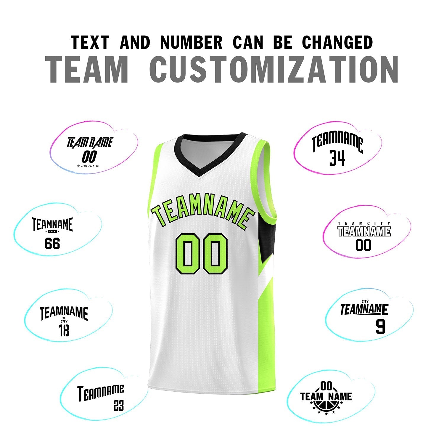 Custom White Black Side Design Sets Sports Uniform Basketball Jersey