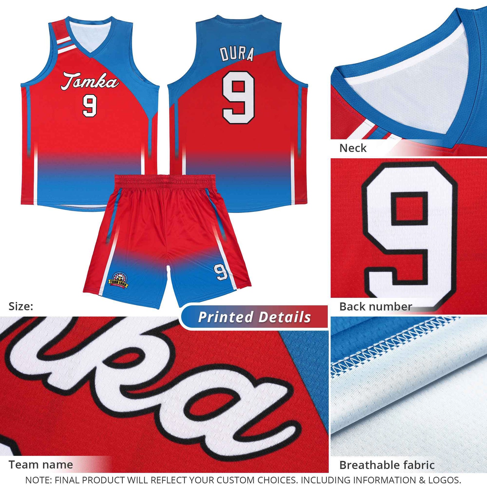 Custom Purple Gold Gradient Fashion Sets Sports Uniform Basketball Jersey