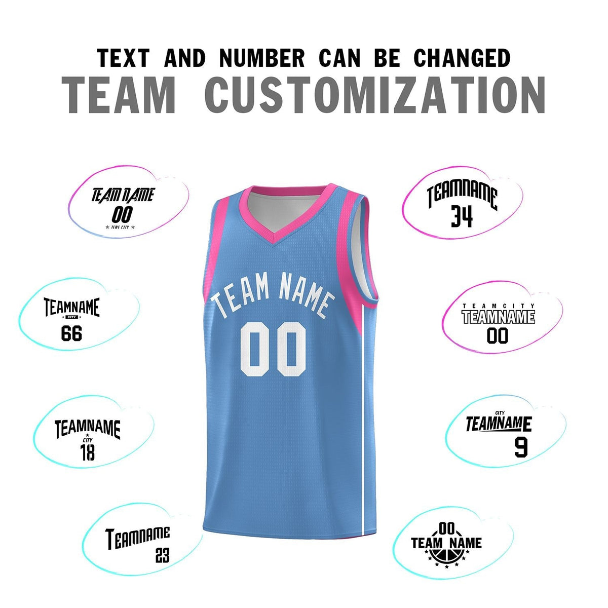 Custom Light Blue White Sleeve Color Blocking Classic Sets Sports Uniform Basketball Jersey