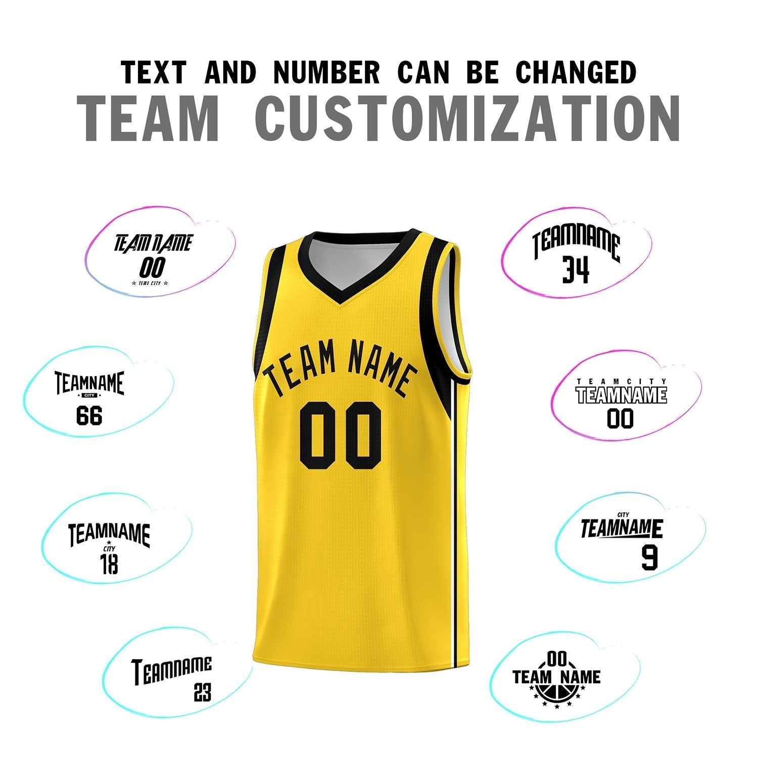 Custom Gold Black Sleeve Color Blocking Classic Sets Sports Uniform Basketball Jersey