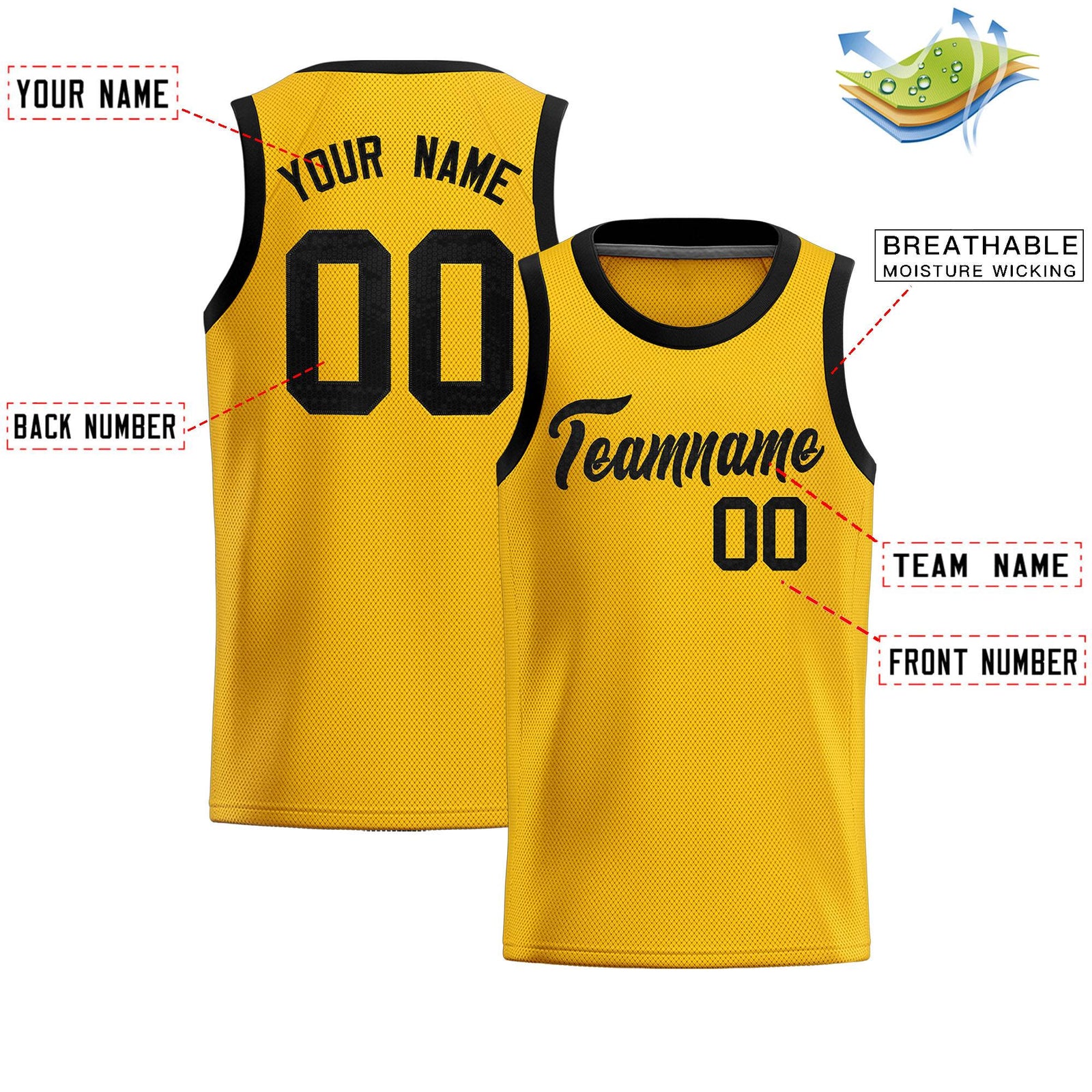 Custom Gold Sequined Tops Athletic Basketball Jersey