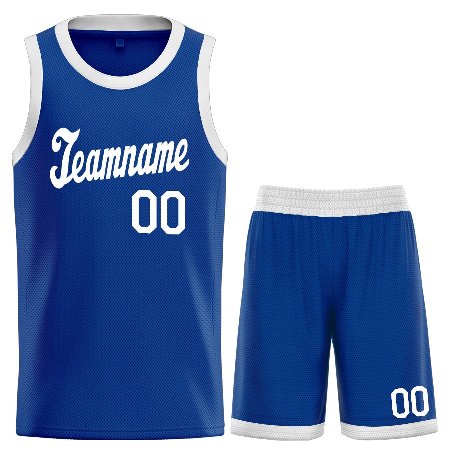 Custom Royal White Classic Sets Basketball Jersey