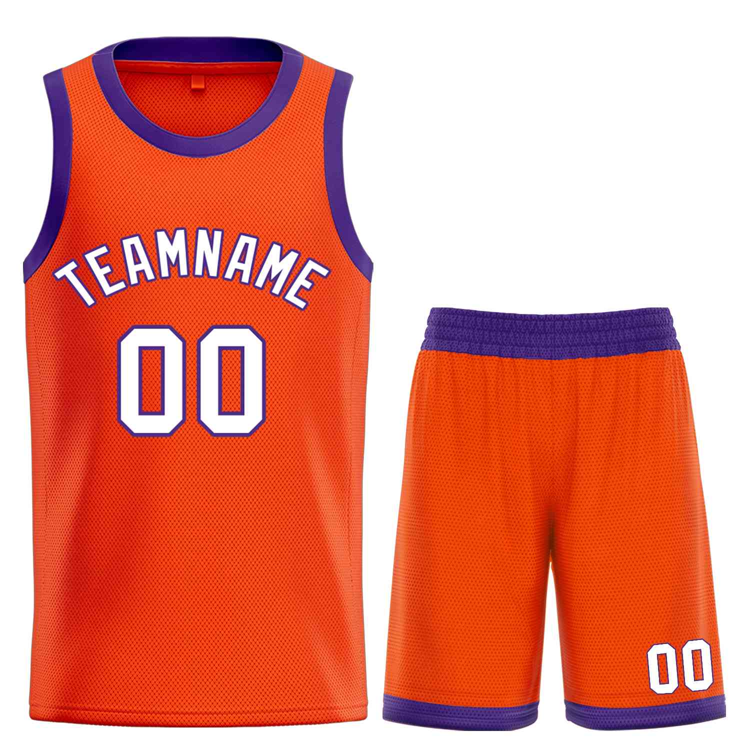 Custom Orange White-Royal Bull Classic Sets Basketball Jersey