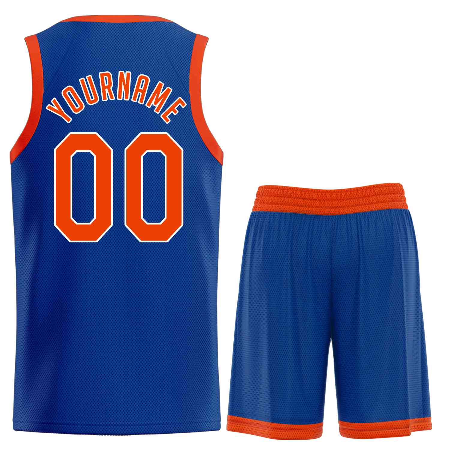 Custom Royal Orange-White Classic Sets Sports Uniform Basketball Jersey