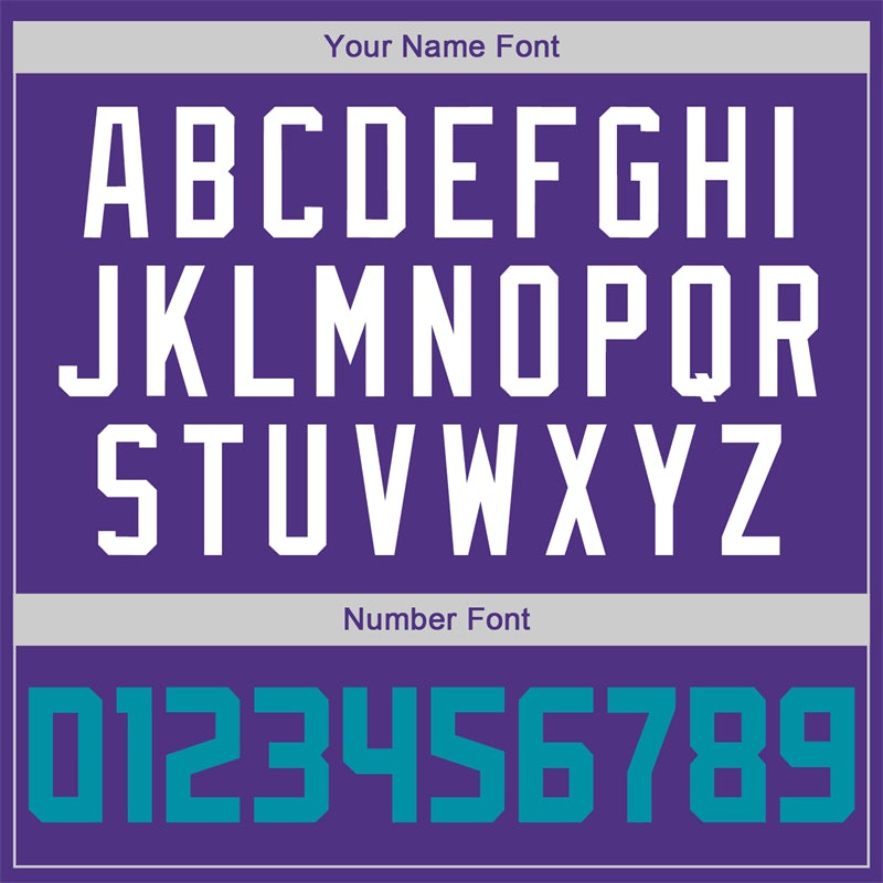 Custom Purple Teal Classic Sets Basketball Jersey