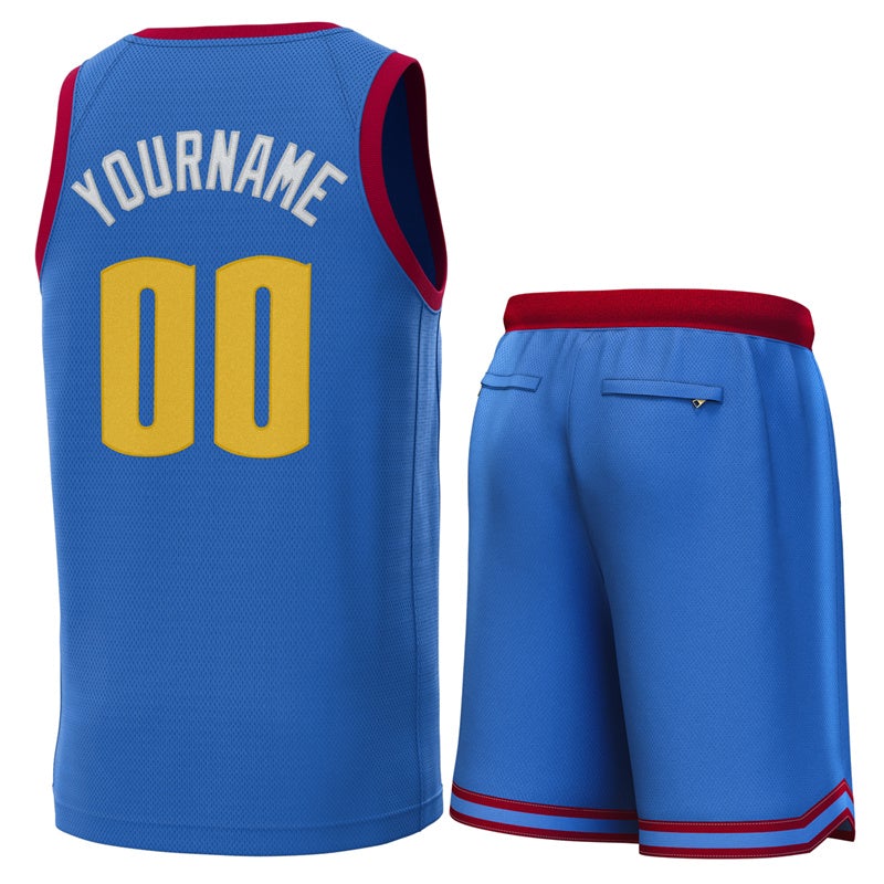 Custom Royal Crimson Classic Sets Basketball Jersey