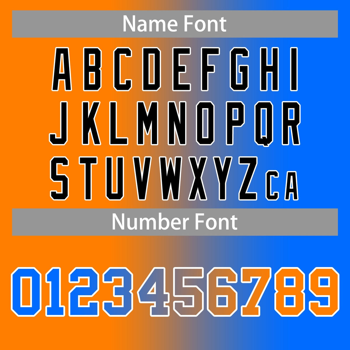 Custom Blue Orange-Black Gradient Fashion Tops Basketball Jersey