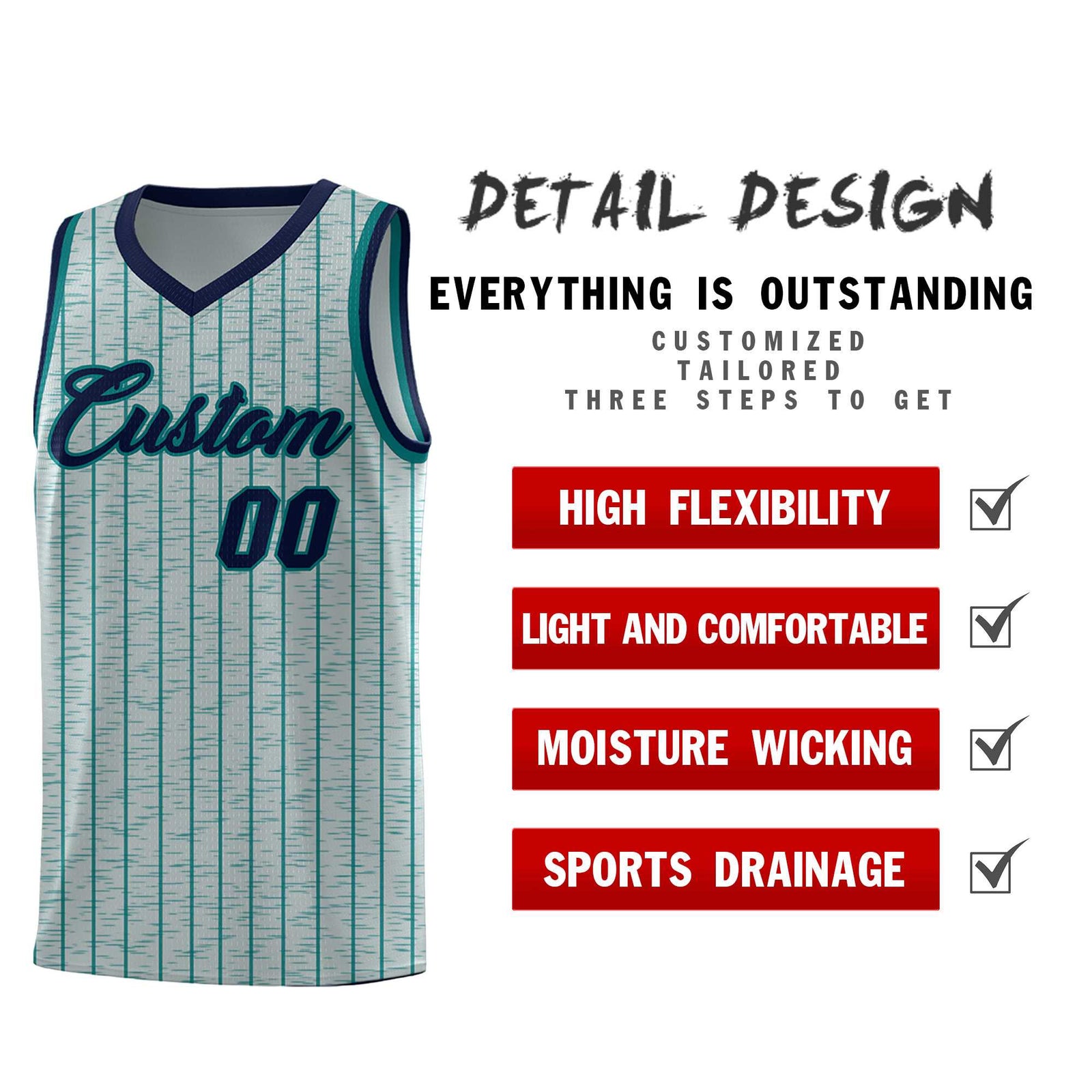 Custom Gray Custom Gray Pinstripe Retro Sets Uniform Basketball Jersey