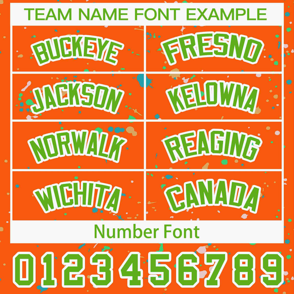 Custom Orange Green Personalized Splash Graffiti Pattern Dog Jersey