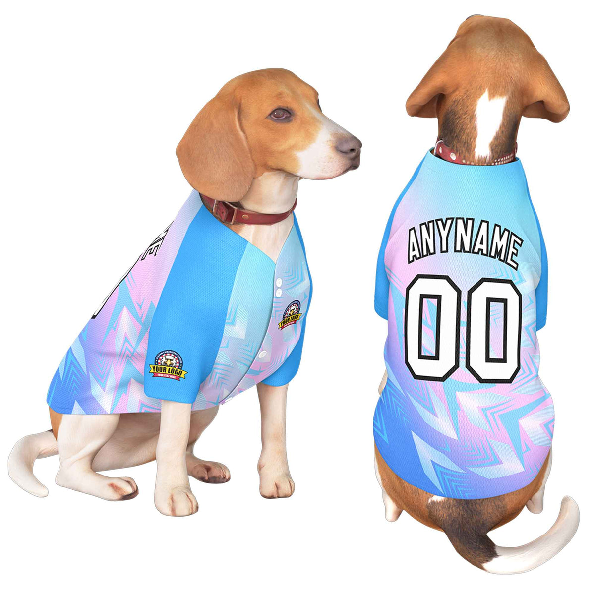 Custom White Black Graffiti Pattern Dog Jersey