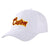 Custom White Crimson Baseball Cap Curved Eaves Hats Vintage Design for Men/Women/Youth