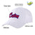 Custom White Red Baseball Cap Curved Eaves Hats Vintage Design for Men/Women/Youth