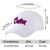 Custom White Red Baseball Cap Curved Eaves Hats Vintage Design for Men/Women/Youth