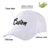 Custom White Black Baseball Cap Curved Eaves Hats Vintage Design for Men/Women/Youth