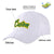 Custom White Kelly Green Baseball Cap Curved Eaves Hats Vintage Design for Men/Women/Youth