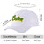 Custom White Kelly Green Baseball Cap Curved Eaves Hats Vintage Design for Men/Women/Youth