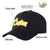 Custom Black White Baseball Cap Curved Eaves Hats Vintage Design for Men/Women/Youth