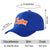 Custom Royal Blue Orange Baseball Cap Curved Eaves Hats Vintage Design for Men/Women/Youth