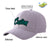 Custom Gray Aqua Baseball Cap Curved Eaves Hats Vintage Design for Men/Women/Youth