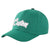 Custom Green White Baseball Cap Curved Eaves Hats Vintage Design for Men/Women/Youth