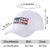 Custom White Usa Baseball Cap Curved Eaves Hats Vintage Design for Men/Women/Youth