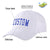 Custom White Royal Blue Baseball Cap Curved Eaves Hats Vintage Design for Men/Women/Youth