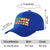 Custom Royal Blue Usa Baseball Cap Curved Eaves Hats Vintage Design for Men/Women/Youth