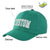 Custom Green Gray Baseball Cap Curved Eaves Hats Vintage Design for Men/Women/Youth