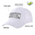 Custom White Baseball Cap Curved Eaves Hats Vintage Design for Men/Women/Youth