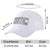 Custom White Baseball Cap Curved Eaves Hats Vintage Design for Men/Women/Youth