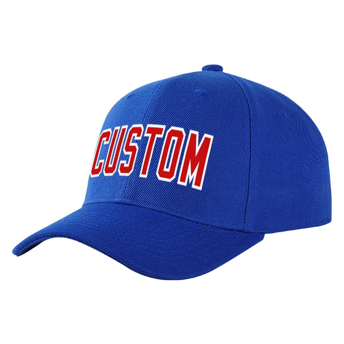 Custom Royal Blue Red Baseball Cap Curved Eaves Hats Vintage Design for Men/Women/Youth