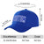 Custom Royal Blue Royal Blue Baseball Cap Curved Eaves Hats Vintage Design for Men/Women/Youth