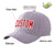 Custom Gray Red Baseball Cap Curved Eaves Hats Vintage Design for Men/Women/Youth