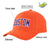 Custom Orange Purple Baseball Cap Curved Eaves Hats Vintage Design for Men/Women/Youth