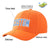 Custom Orange Royal Baseball Cap Curved Eaves Hats Vintage Design for Men/Women/Youth