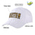 Custom White Old Gold Baseball Cap Curved Eaves Hats Vintage Design for Men/Women/Youth