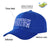 Custom Royal Blue Royal Blue Baseball Cap Curved Eaves Hats Vintage Design for Men/Women/Youth