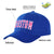 Custom Royal Blue Pink Baseball Cap Curved Eaves Hats Vintage Design for Men/Women/Youth