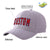 Custom Gray Red Baseball Cap Curved Eaves Hats Vintage Design for Men/Women/Youth