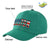 Custom Green Usa Baseball Cap Curved Eaves Hats Vintage Design for Men/Women/Youth