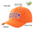 Custom Orange Purple Baseball Cap Curved Eaves Hats Vintage Design for Men/Women/Youth